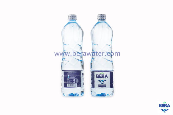 Bera Water 1Ltr Classic bottle of drinking water both sides landscape
