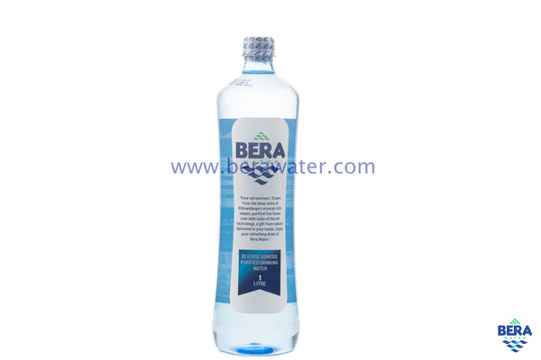 Bera Water 1Ltr Executive bottle of drinking water front landscape