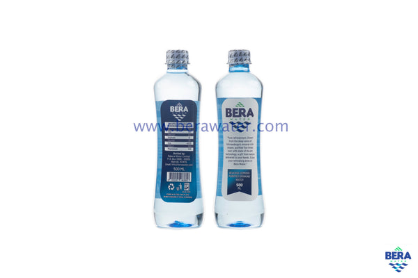 Bera Water 500ml Executive bottle of drinking water both sides landscape